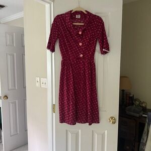 Shelton Stroller Vintage Dress Circa 60’s Size 10